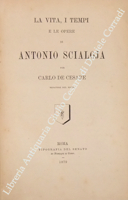 La vita, i tempi e le opere di Antonio Scialoja