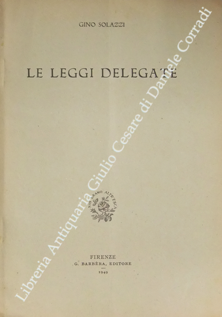 Le leggi delegate