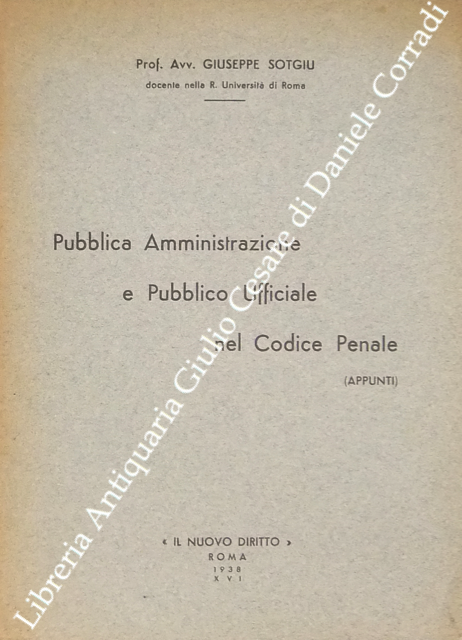 Pubblica amministrazione e pubblico ufficiale nel Codice Penale