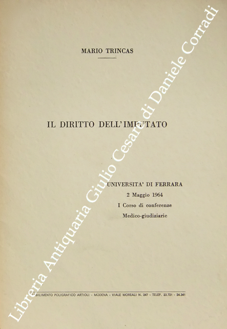 Il diritto dell'imputato