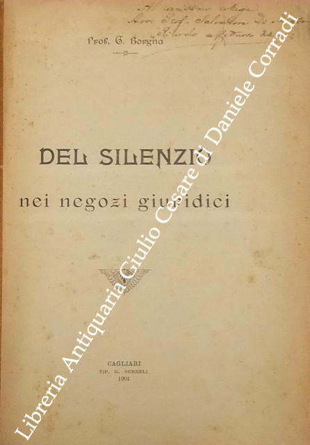 Del silenzio nei negozi giuridici