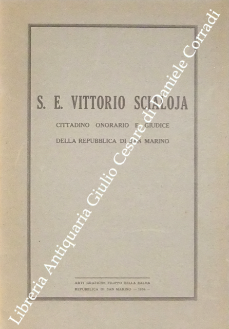 S.E. Vittorio Scialoja