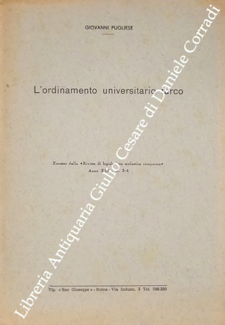 L'ordinamento universitario turco