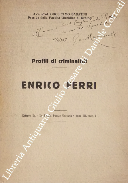 Profili di criminalisti Enrico Ferri
