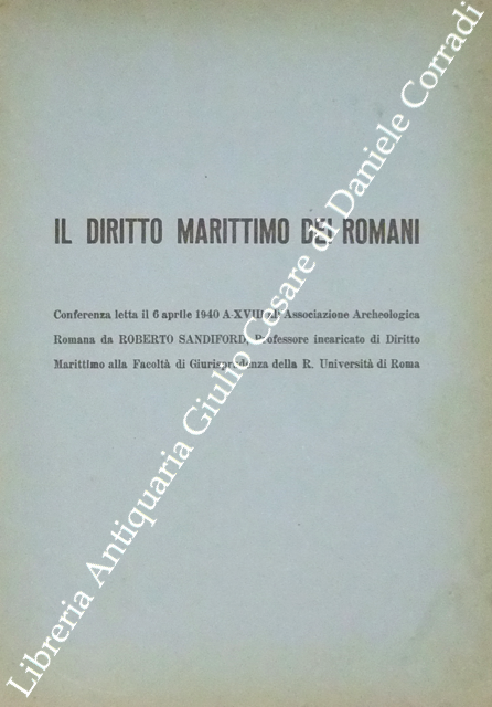 Il diritto marittimo dei romani