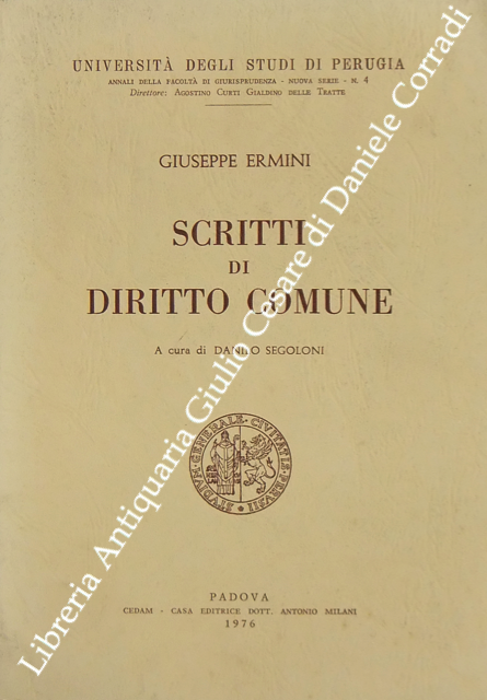 Scritti di diritto comune