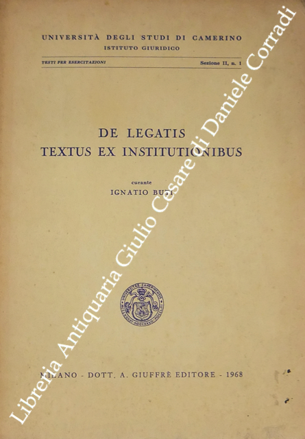 De legatis textus ex Institutionibus