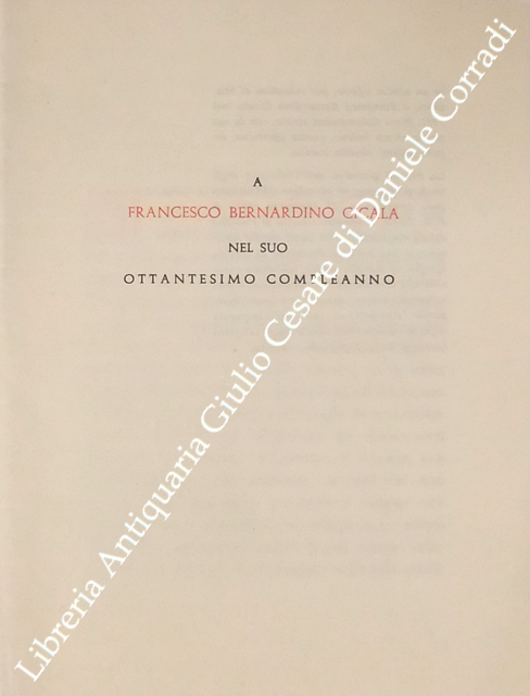 A Francesco Bernardino Cicala