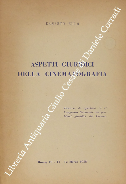 Aspetti giuridici della cinematografia
