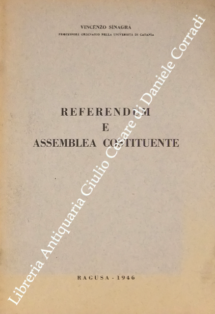 Referendum e assemblea costituente