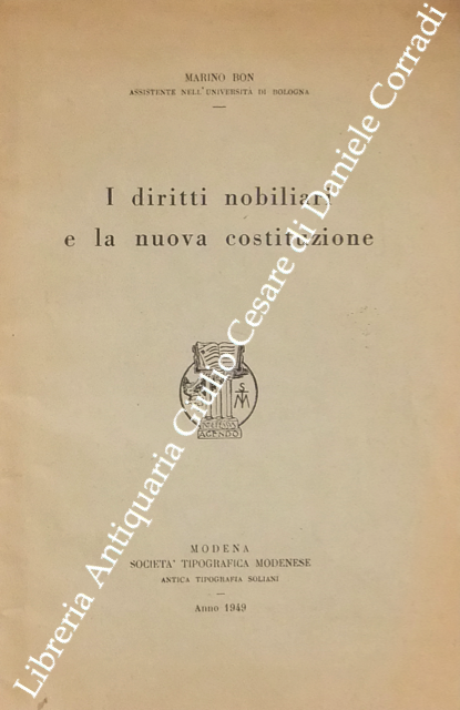 I diritti nobiliari e la nuova costituzione
