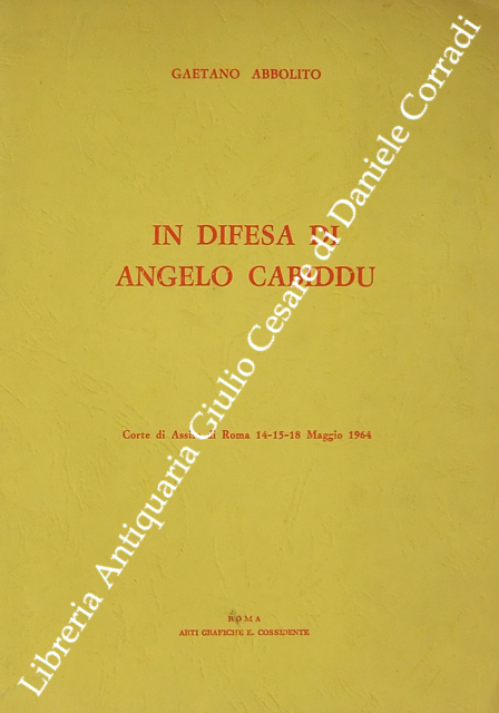 In difesa di Angelo Cabiddu