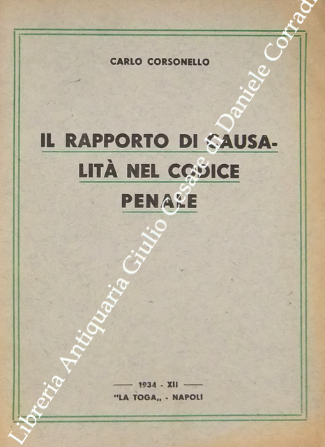 Il rapporto di causalità nel codice penale