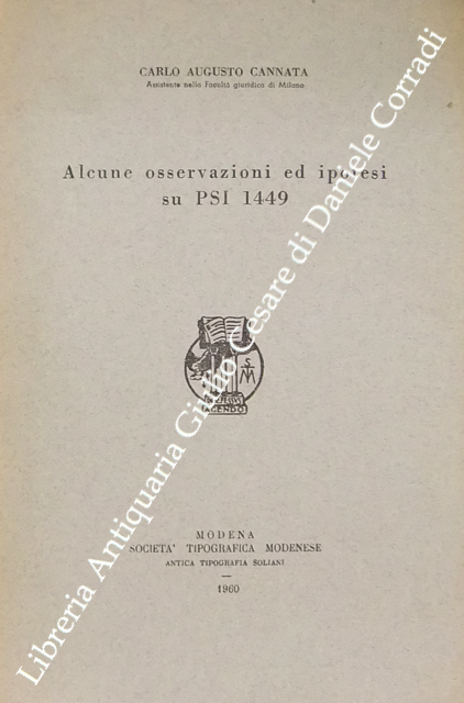 Alcune osservazioni ed ipotesi su PSI 1449