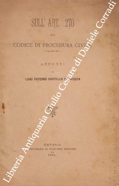 Sull'art. 270 del codice di procedura civile
