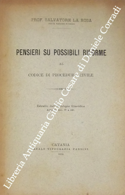 Pensieri su possibili riforme al Codice di Procedura Civile