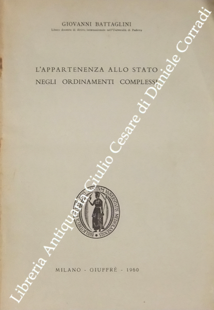 L'appartenenza allo stato negli ordinamenti complessi