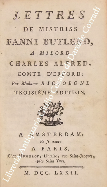 Lettres de mistriss Fanni Butlerd