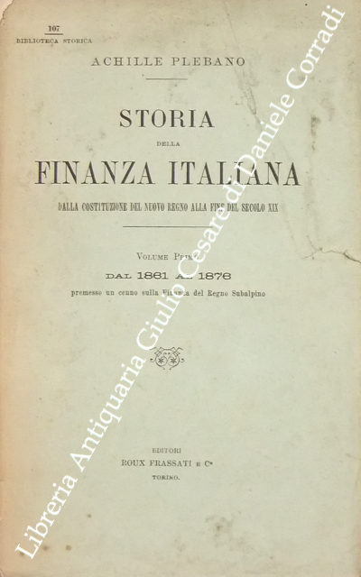 Storia della finanza italiana