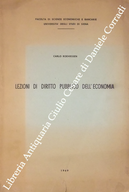 Lezioni di diritto pubblico dell'economia
