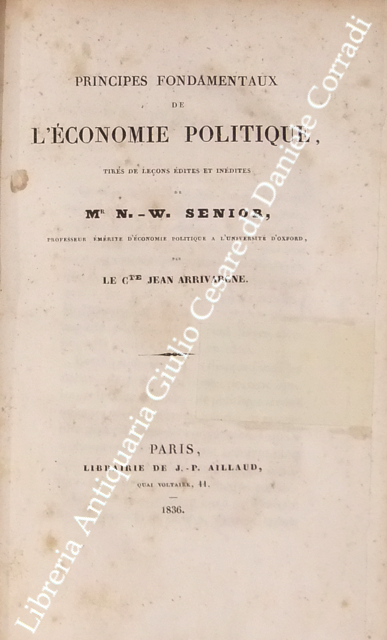 Principes fondamentaux de l'economie politique