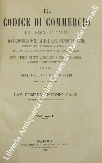 Il Codice di Commercio del Regno d'Italia