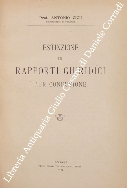 Estinzione di rapporti giuridici per confusione