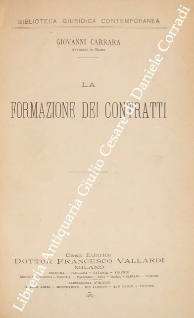 La formazione dei contratti
