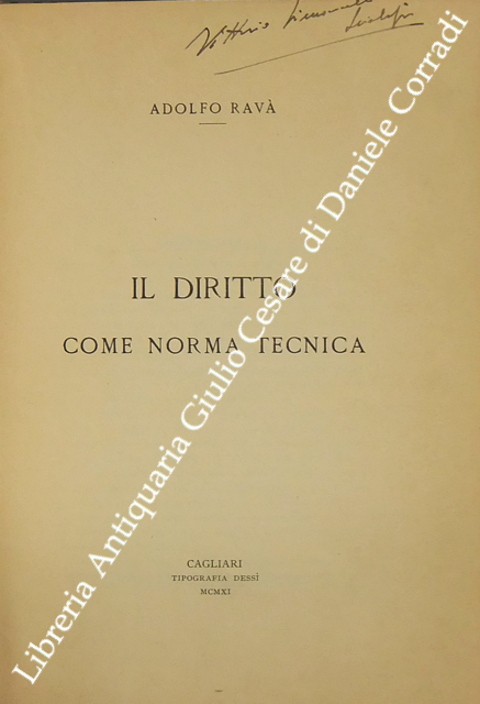 Il diritto come norma tecnica