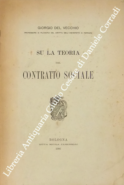 Su la teoria del contratto sociale