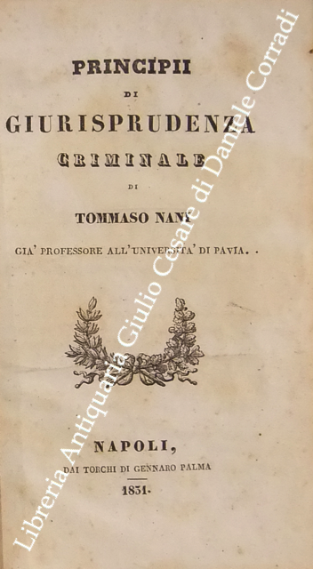 Principii di giurisprudenza criminale