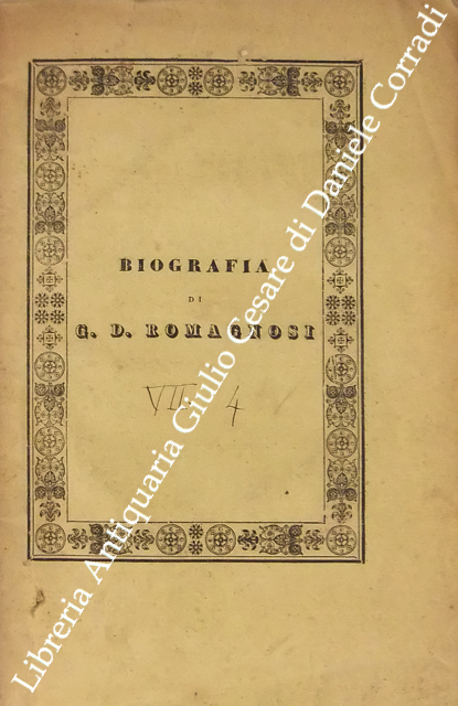 Biografia di G. D. Romagnosi