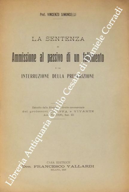 La sentenza di Ammissione al passivo di un fallimento