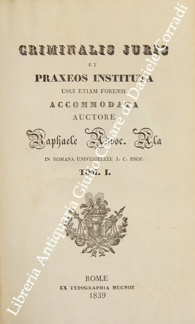 Criminalis juris et praxeos instituta