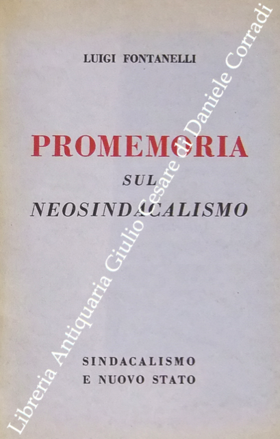 Promemoria sul neosindacalismo