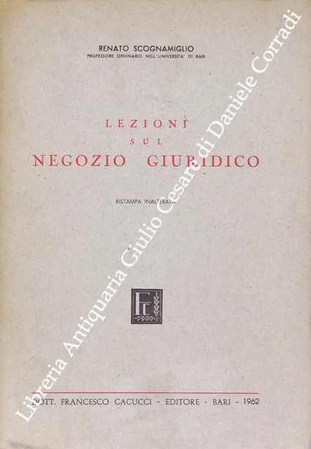 Lezioni sul negozio giuridico