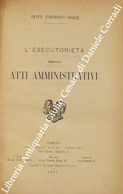 L'esecutorietà degli atti amministrativi
