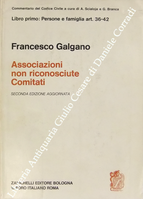 Delle associazioni non riconosciute e dei comitati. Art. 36-42
