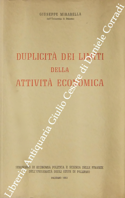 Duplicità dei limiti della attività economica