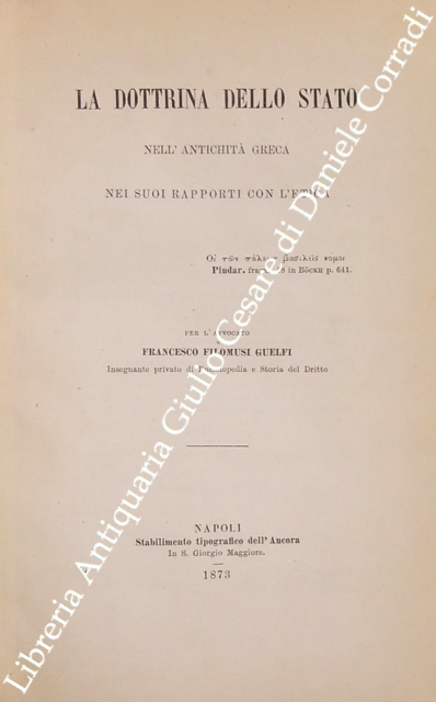 La dottrina dello stato