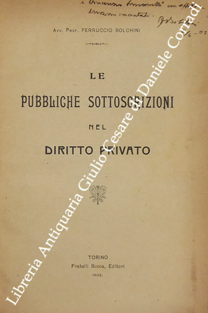 Le pubbliche sottoscrizioni nel diritto privato