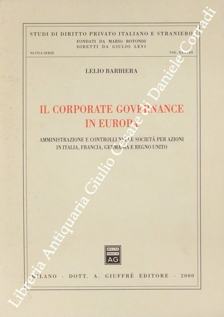 Il corporate Governance in Europa