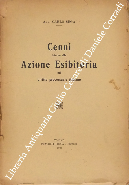 Cenni intorno alla Azione Esibitoria nel diritto processuale italiano