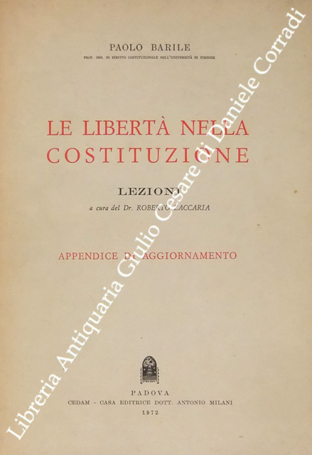Le libertà nella Costituzione