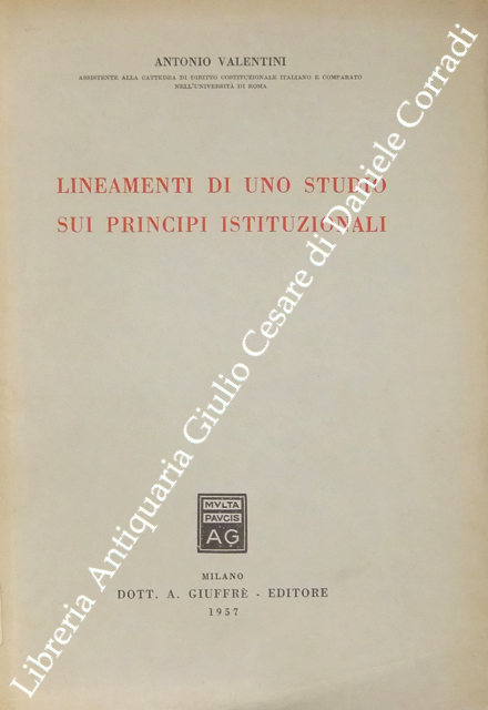 Lineamenti di uno studio sui principi istituzional