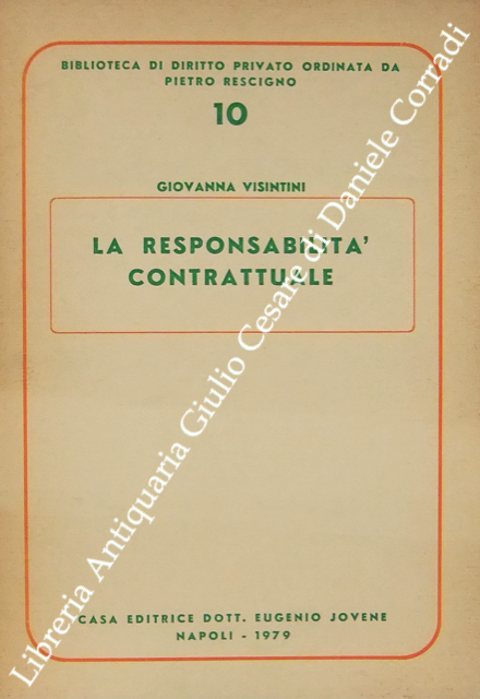 La responsabilità contrattuale