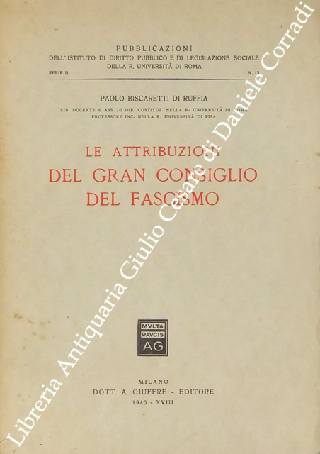 Le attribuzioni del Gran Consiglio del Fascismo