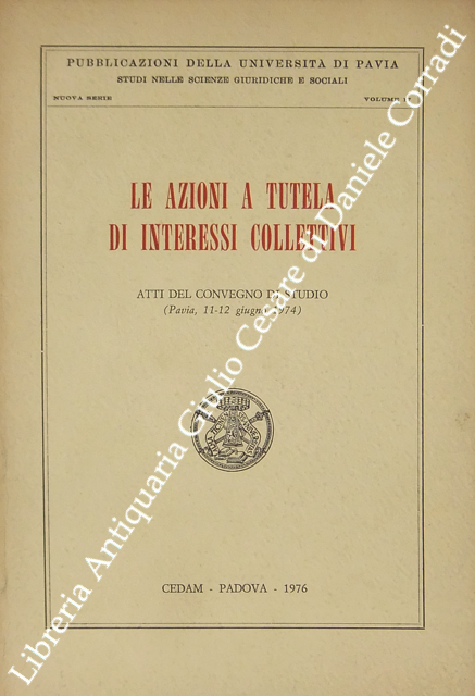 Le azioni a tutela di interessi collettivi