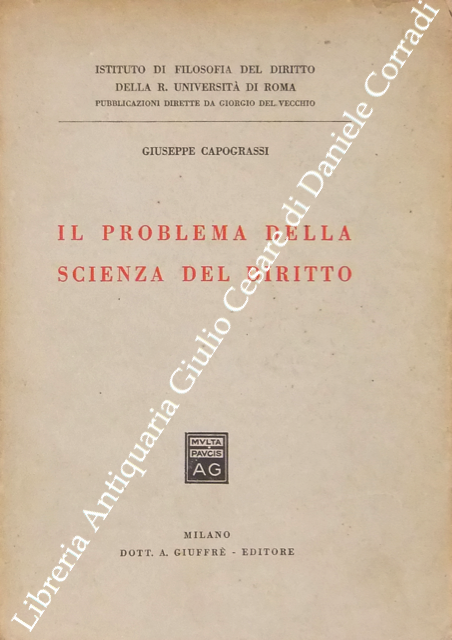 Il problema della scienza del diritto