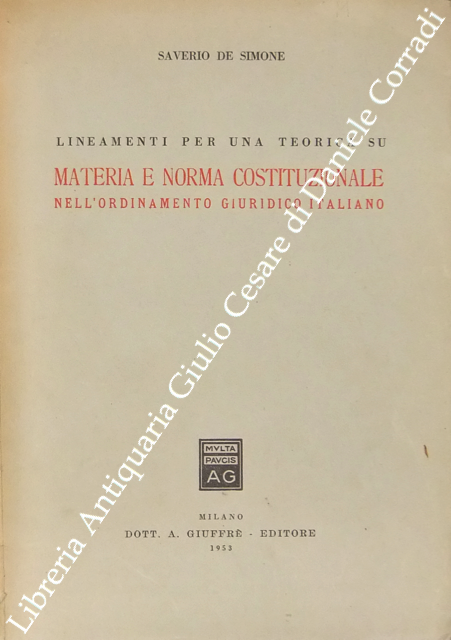 Lineamenti per una teorica